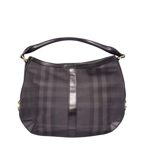 Burberry Smoked Check Hobo Bag For Sale at 1stDibs